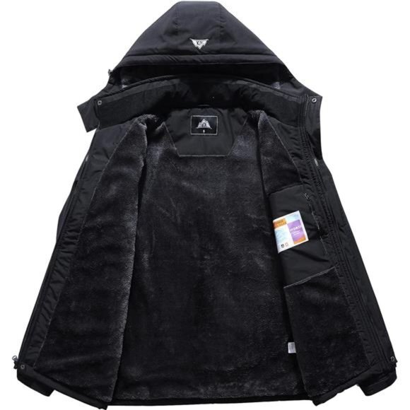 Women's Plus Size Warm Winter Coat Hooded Waterproof Ski Jacket Mountain - Picture 2 of 6